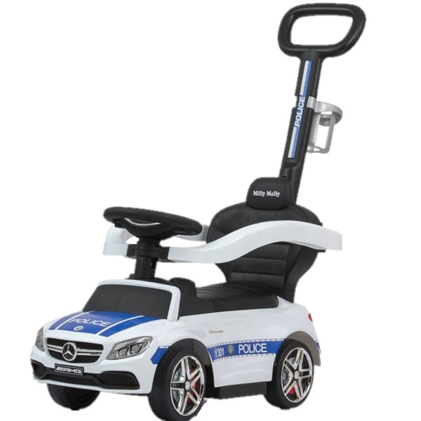 Masinuta copii 3 in 1, Milly Mally, Mercedes AMG C63, Police