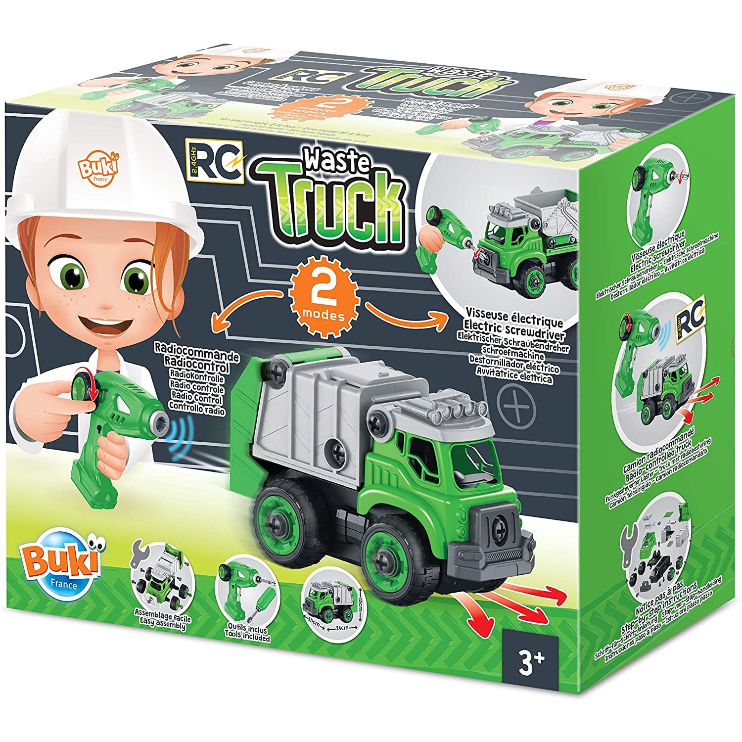 Jucarie educativa Buki France, Camion de gunoi cu radiocomand