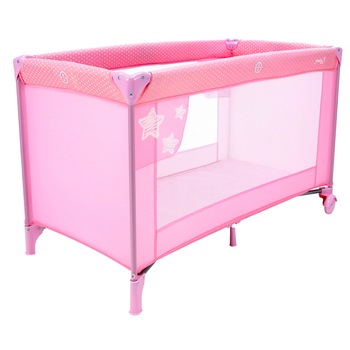 Patut pliant Asalvo Baleares Stars Pink, Roz Patut pliant Asalvo Baleares Stars Pink, Roz