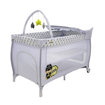 Patut pliant Asalvo Mix Plus Captain, 2 nivele, Gri Patut pliant Asalvo Mix Plus Captain, 2 nivele, Gri