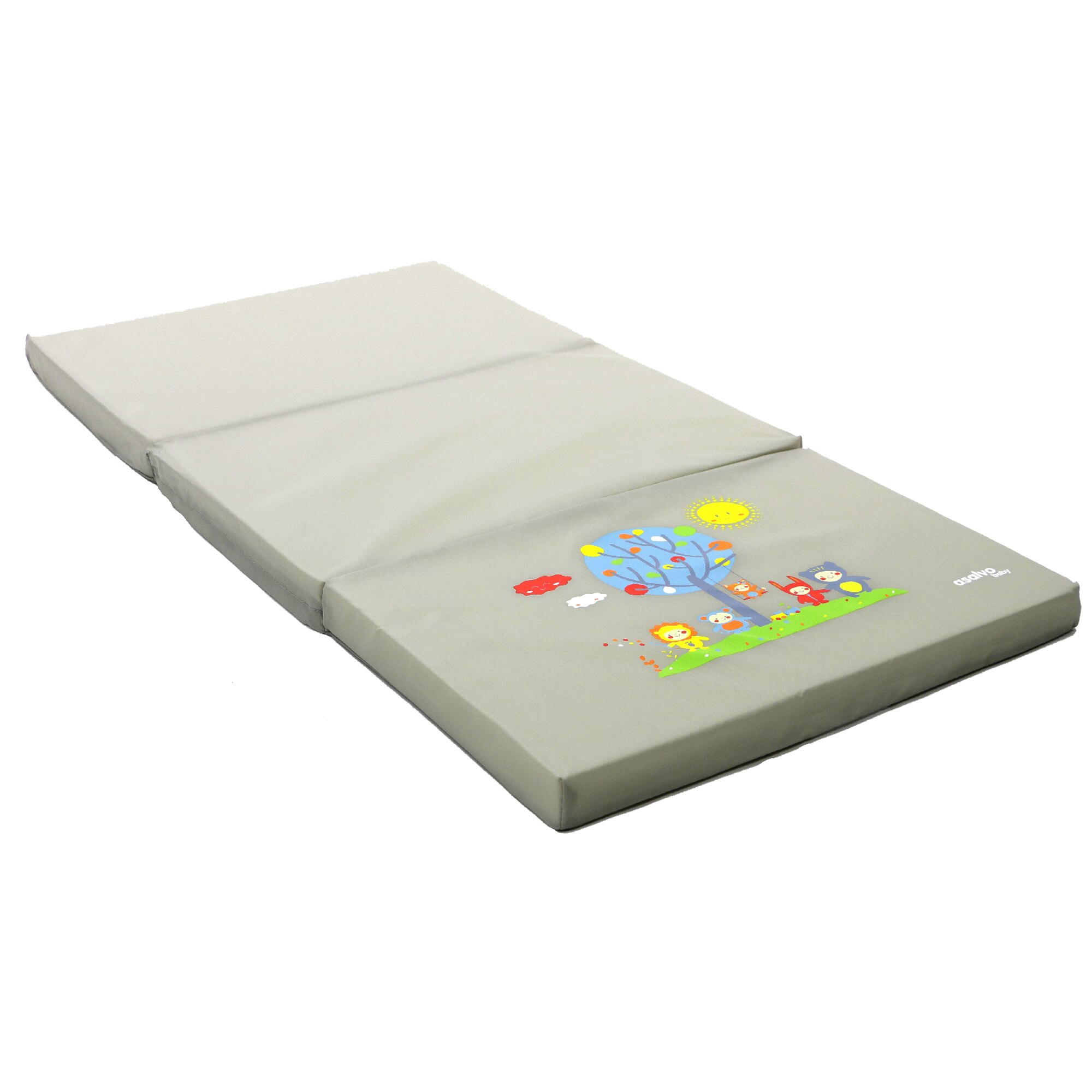 Saltea pliabila Asalvo Fun Park Beige, Verde