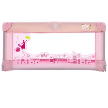 Bariera de protectie pat copii Asalvo London, 90 x 43.5 cm, Roz Bariera de protectie pat copii Asalvo London, 90 x 43.5 cm, Roz
