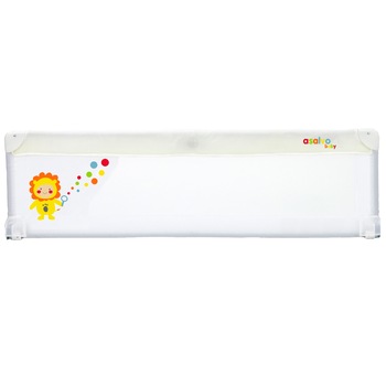 Bariera de protectie pat copii Asalvo Bubbles, 150 x 43.5 cm, Alb/Portocaliu Bariera de protectie pat copii Asalvo Bubbles, 150 x 43.5 cm, Alb/Portocaliu