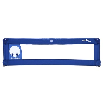 Bariera de protectie pat copii Asalvo Moon Blue, 150 x 43.5 cm, Albastru Bariera de protectie pat copii Asalvo Moon Blue, 150 x 43.5 cm, Albastru