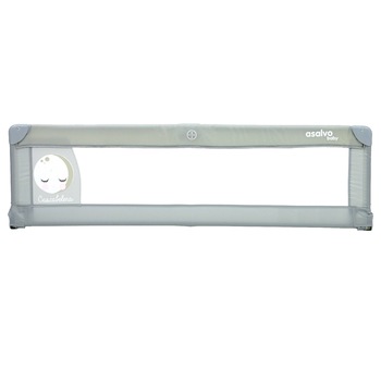 Bariera de protectie pat copii Asalvo Moon Grey, 150 x 43.5 cm, Antracit Bariera de protectie pat copii Asalvo Moon Grey, 150 x 43.5 cm, Antracit