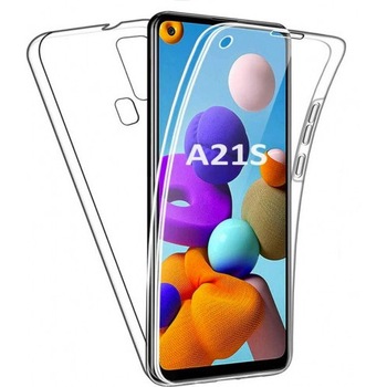 Husa protectie din silicon slim 360, fata+spate, compatibila cu Samsung Galaxy A21s Husa protectie din silicon slim 360, fata+spate, compatibila cu Samsung Galaxy A21s