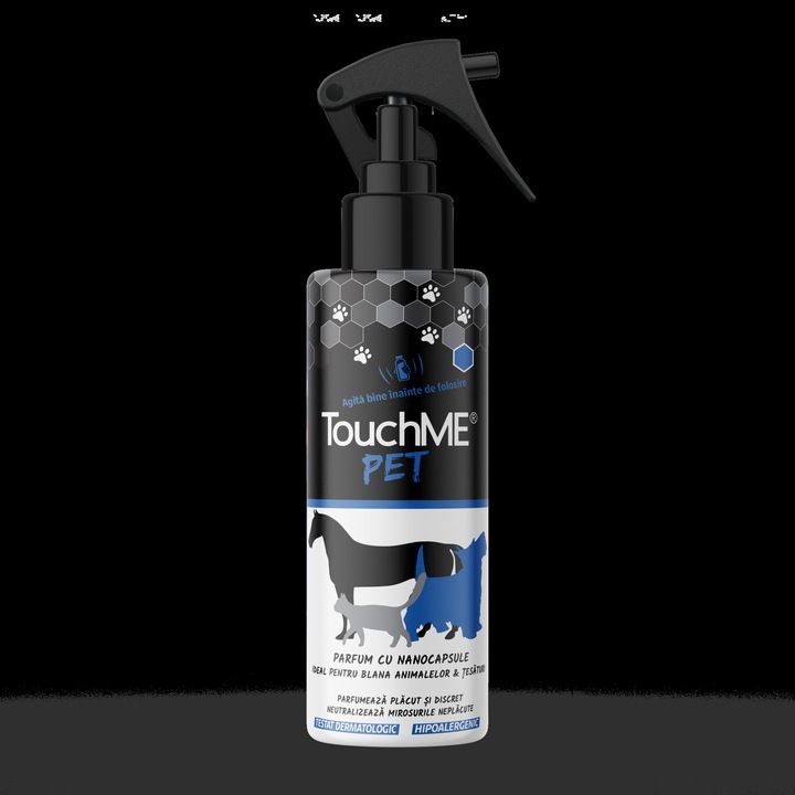 Parfüm nanokapszulákkal állatoknak, Touchme Pet, kék, 200ml