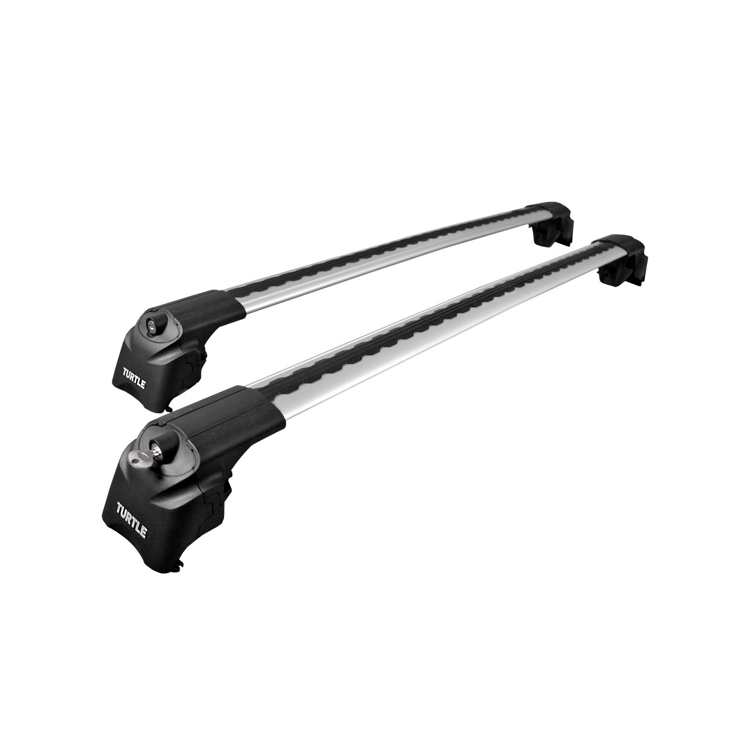 Bare transversale aluminiu portbagaj pentru Audi Q7 2016, Turtle, Air-2, 0606S, Montare pe barele longitudinale, Argintiu