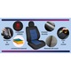 Huse scaune auto SMARTIC®, Premium Lux, 11 piese, compatibile cu airbag, rabatabile, 3 straturi de material, albastru/negru