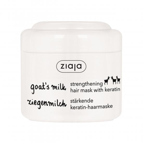 Masca de par, Ziaja, pentru intarirea firului de par cu lapte de capra si keratina, 200 ml