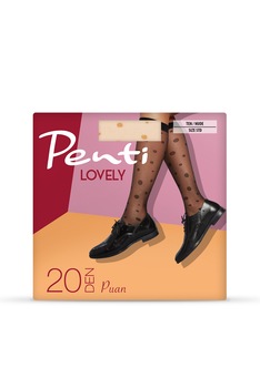 Sosete de dama Penti 3/4 Puan, Nude, 20 Den, Marime universala Sosete de dama Penti 3/4 Puan, Nude, 20 Den, Marime universala