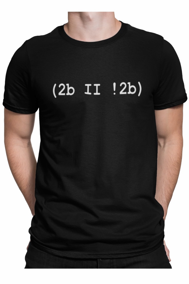 Tricou personalizat pentru barbati cu textul (2b II !2b), Priti Global, Negru