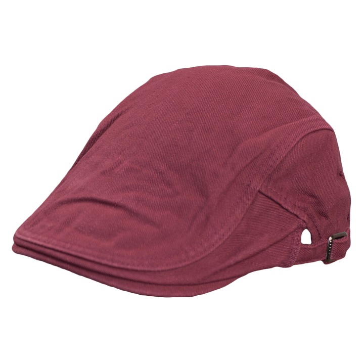 Мъжки летен каскет Dazoriginal Flatcap, Памук, 55-59cm, Червен
