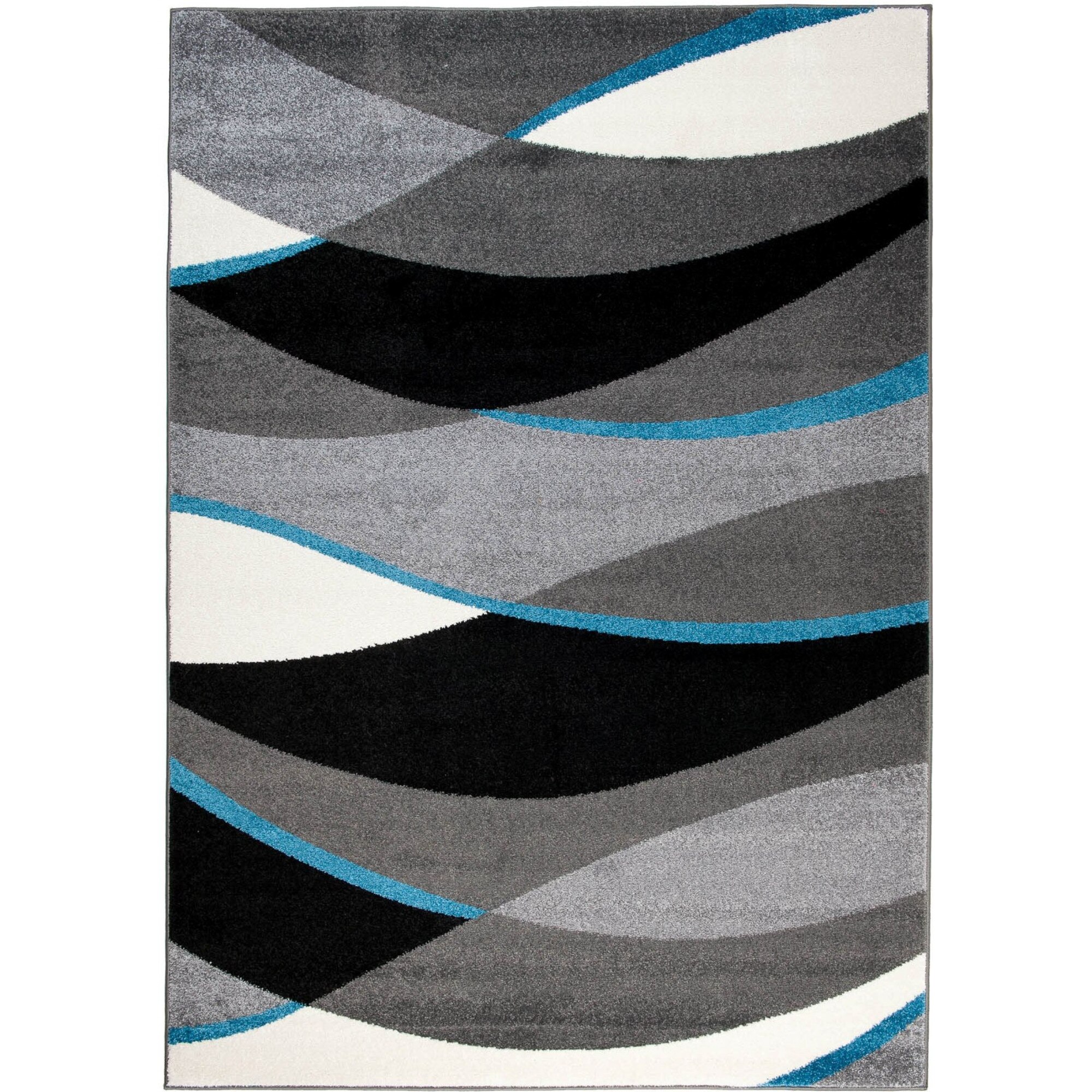 Covor Jawa Modern Abstract Chemex L311A ANTHRATICE negru 200x290