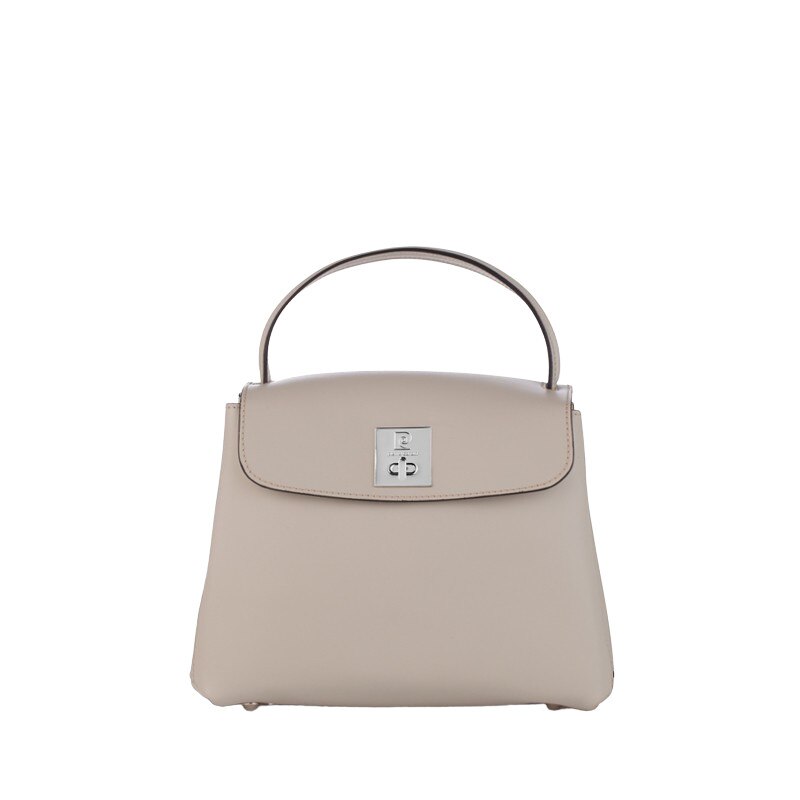 Geanta de mana, de piele naturala, Bej