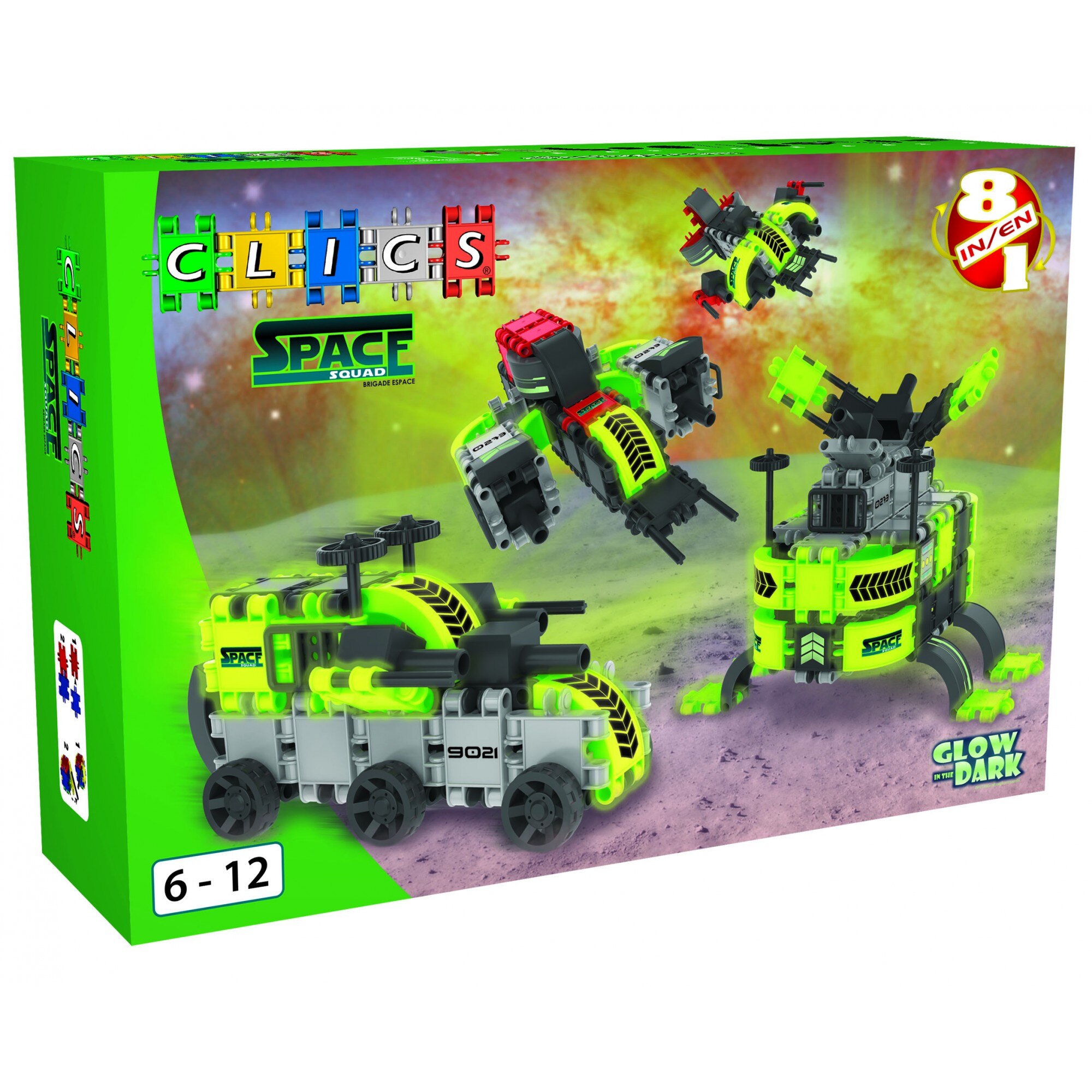 Set 8 in 1 Clics - Echipa spatiala