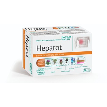 Supliment alimentar Heparot, Rotta Natura, 30 capsule Supliment alimentar Heparot, Rotta Natura, 30 capsule