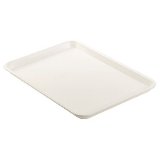 Tava servire fast food 34x24 cm, crem
