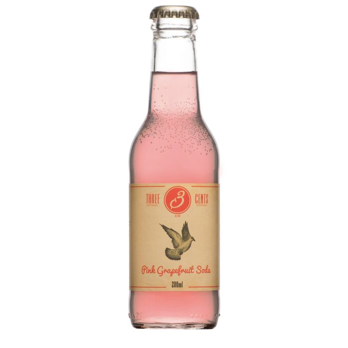 Apa tonica Three Cents, Pink Grepfruit, 0.2l