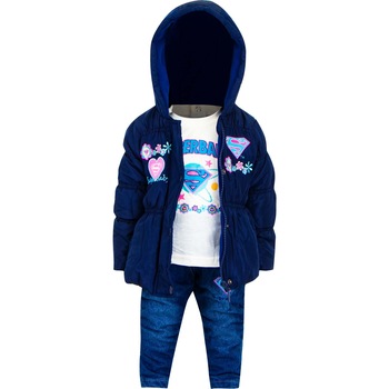 Set Superman 3 piese pentru copii,APH0175, Albastru Set Superman 3 piese pentru copii,APH0175, Albastru