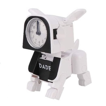 Ceas Catelus cu alarma, rezistent la socuri, Accesoriu birou, Jucarie pentru copii Alb AK5030 Ceas Catelus cu alarma, rezistent la socuri, Accesoriu birou, Jucarie pentru copii Alb AK5030