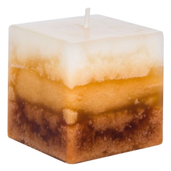 Lumanare patrata cu aroma de miere, 5 x 5 x 5 cm Lumanare patrata cu aroma de miere, 5 x 5 x 5 cm