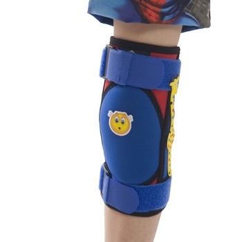 Orteza genunchi cu suport rotula si ligamente pentru copii, marime L, Circumferinta genunchi 31-34 cm, Morsa Cyberg