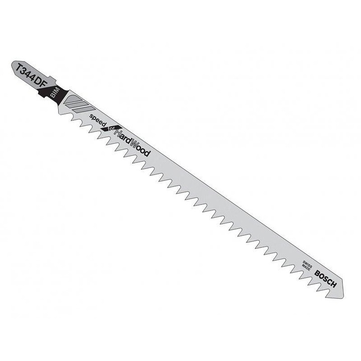 Panza fierastrau vertical T 344 DF, 126/4mm pentru lemn, 5 bucati, Bosch