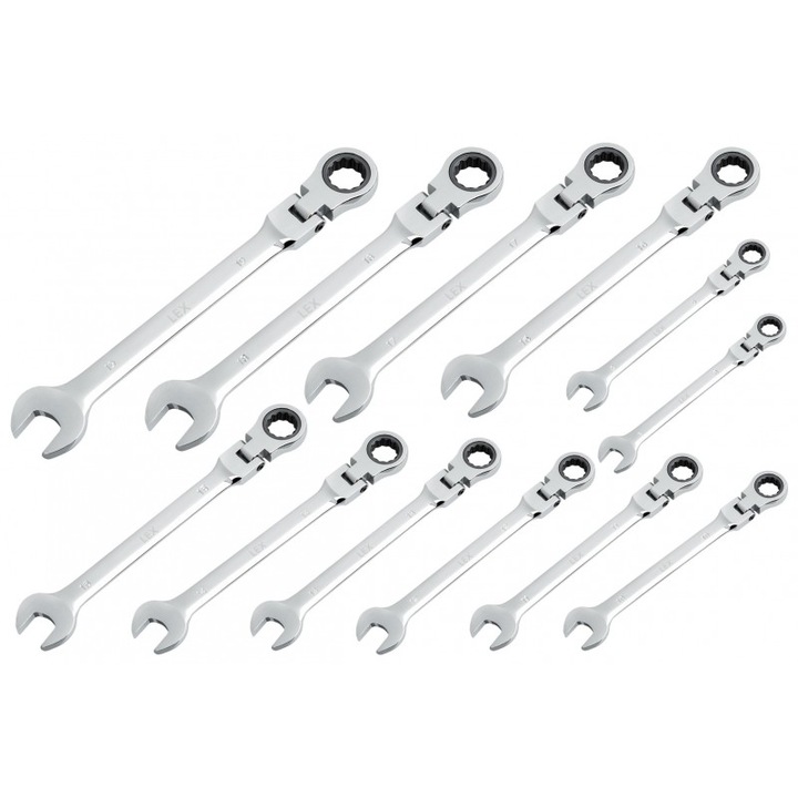 Set 12 chei combinate cu clichet KP60