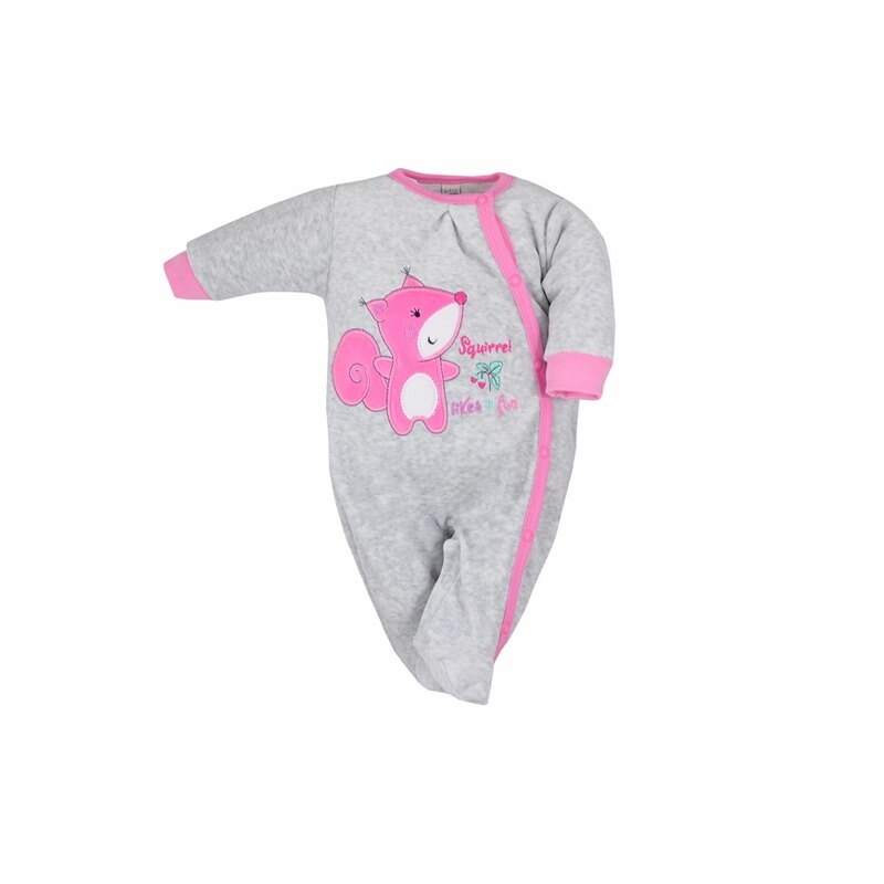 Salopeta cu maneca lunga pentru fete Koala Roxy 3198-R, Gri, 62