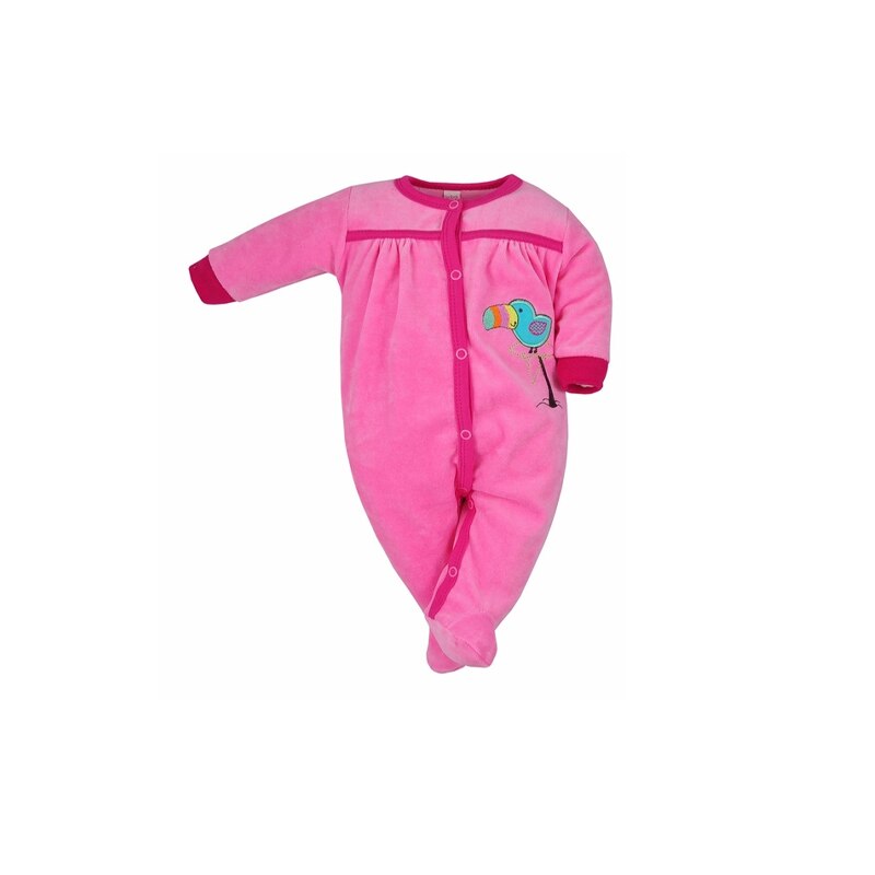 Salopeta cu maneca lunga pentru fete Koala Kakadu 3248-R, Roz, 62 cm