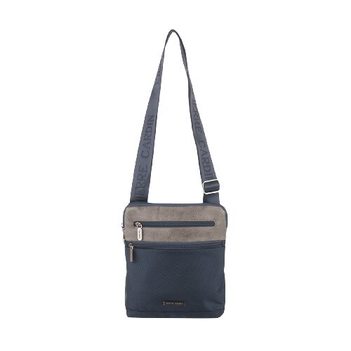 Geanta crossbody cu fermoar Pierre Cardin, PCL1022F, Bleumarin /Gri