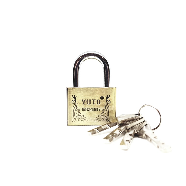 Lacat cu protectie anti-spargere Yuto 50 mm,4 chei