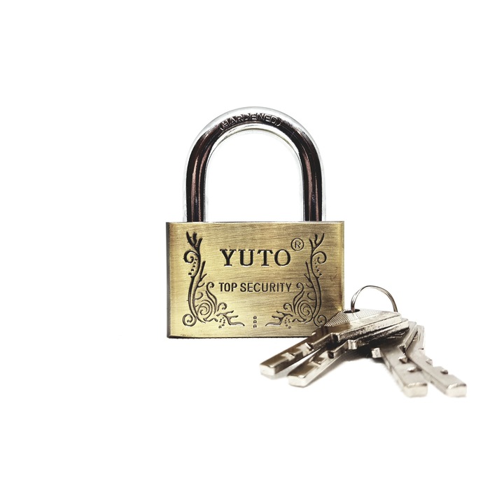 Lacat cu protectie anti-spargere Yuto 70 mm,4 chei