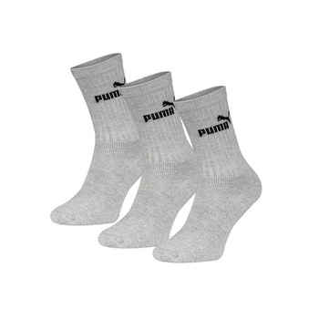Set 3 Perechi Sosete Puma Crew 883296-07, Barbati, Gri, 43-46 Set 3 Perechi Sosete Puma Crew 883296-07, Barbati, Gri, 43-46
