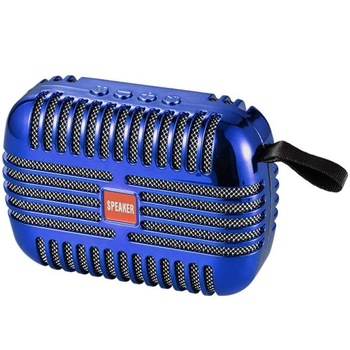 Boxa Portabila , Radio FM, MP3, 3W RMS, slot microSD, Albastru Boxa Portabila , Radio FM, MP3, 3W RMS, slot microSD, Albastru