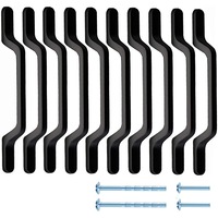 set 10 manere pentru dulapuri si sertare magelasi aluminiu 128 mm negru imagen 5_0_
0