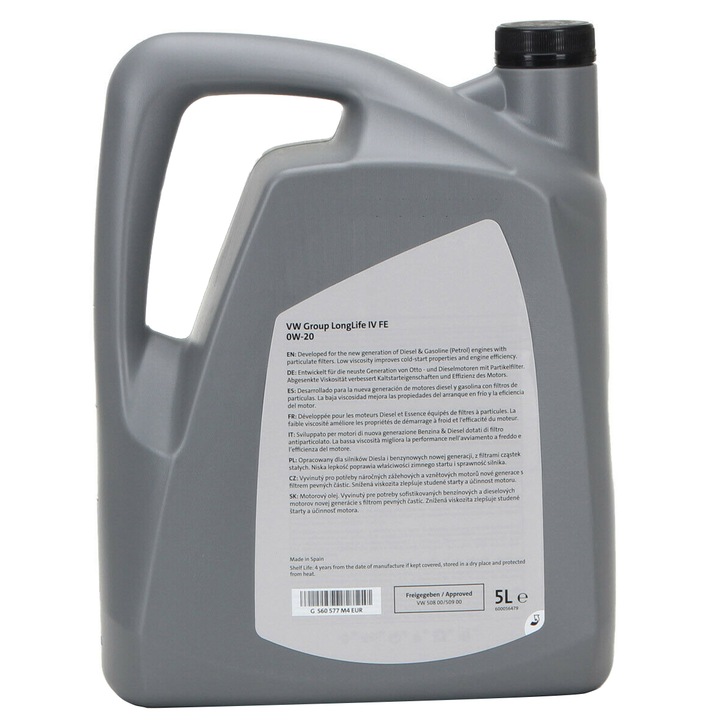 Ulei motor Long Life IV FE original Volkswagen Group, VW Audi Seat ...