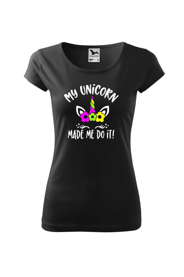 Tricou femei personalizat Unicorn, Adler, Negru