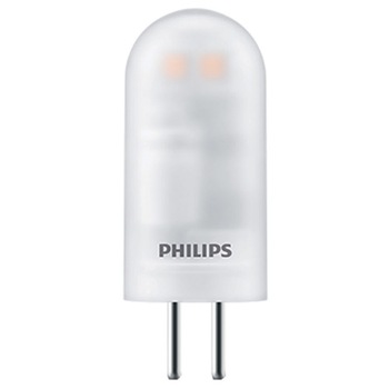Bec LED capsuleLV Philips, G4, 0.9W (10W), 105 lm, 12V, lumina calda Bec LED capsuleLV Philips, G4, 0.9W (10W), 105 lm, 12V, lumina calda
