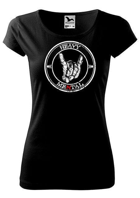 Tricou ,K-off,negru,Heavy MeNtal fem