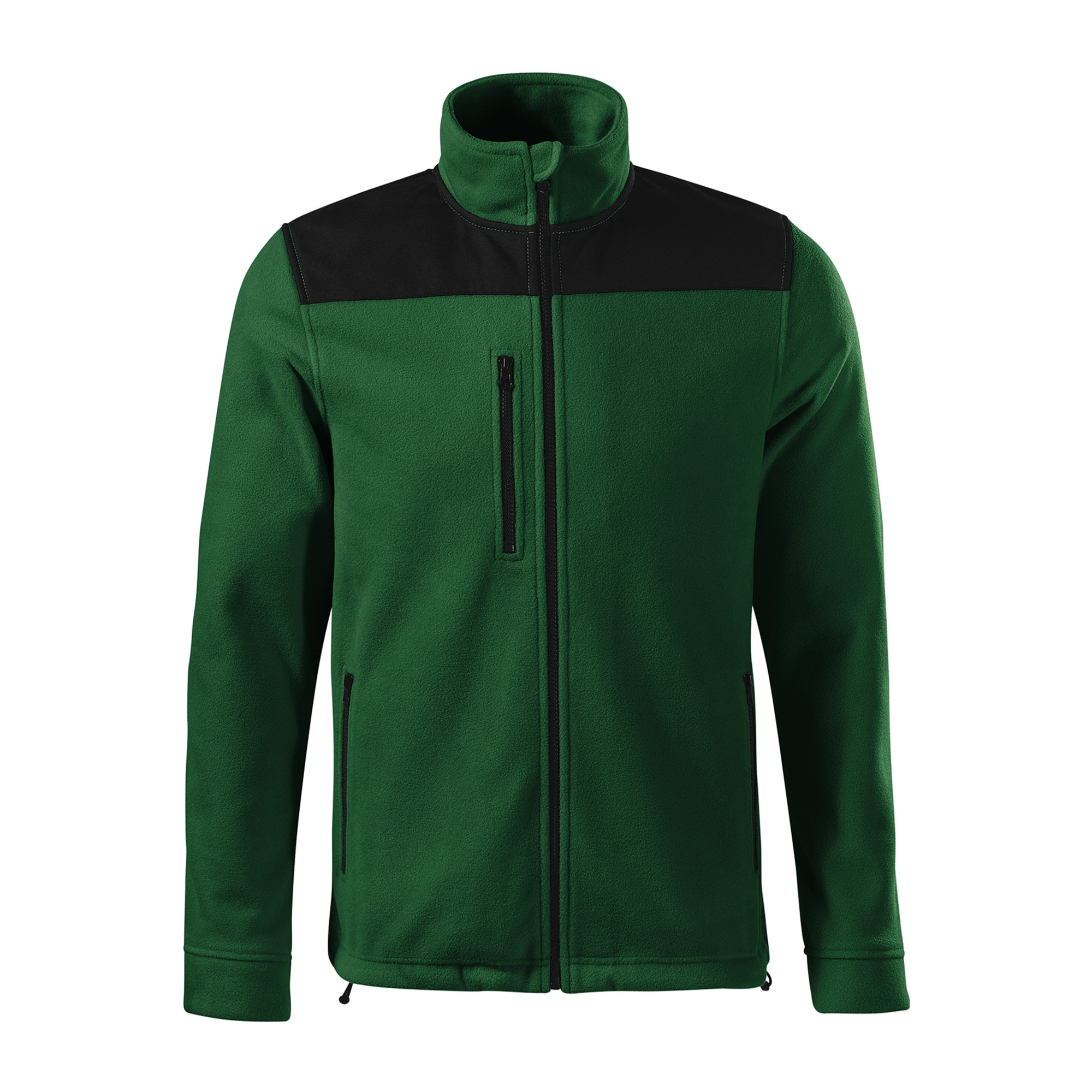 Jacheta fleece Effect, unisex, Verde sticla