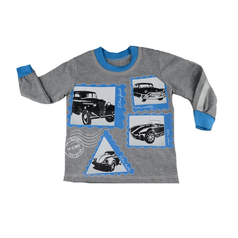 Bluza cu maneca lunga pentru baieti NN BLZM6-G, Multicolor, 74