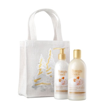 Set cadou femei, ingrijire delicata, cu extract de migdale dulci - Mandorle, 250 ML, 400 ML, Bottega Verde Set cadou femei, ingrijire delicata, cu extract de migdale dulci - Mandorle, 250 ML, 400 ML, Bottega Verde