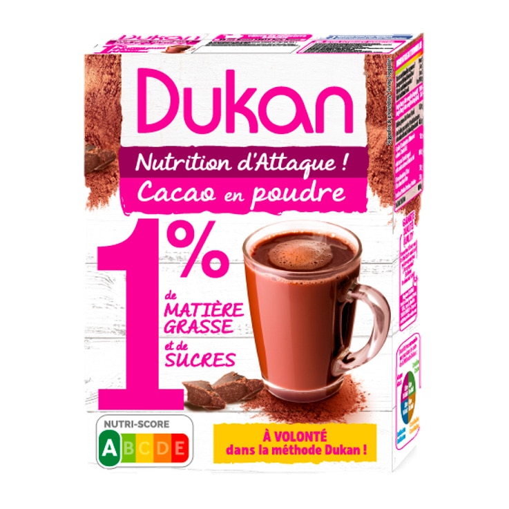Cacao 1% grasime, Dieta Dukan, 200g