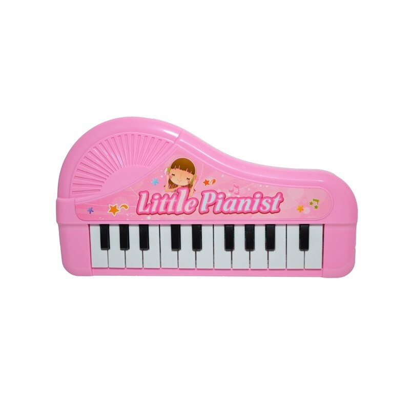 Orga cu baterii, 22 clape, Roz, 3 ani +