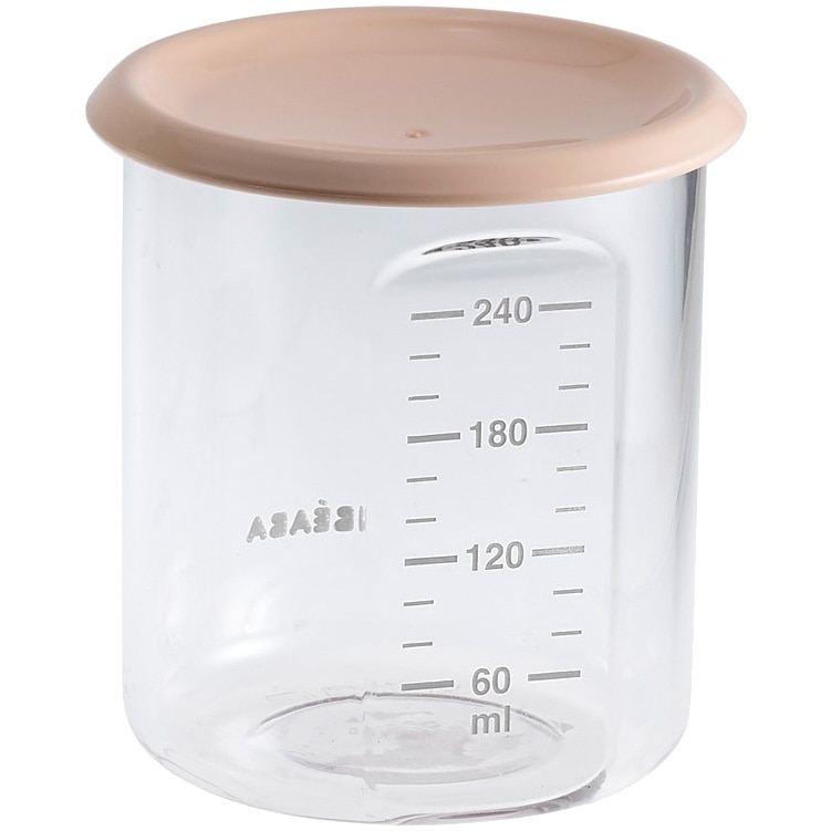 Recipient ermetic din tritan Beaba, 240 ml, Maro