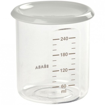 Recipient ermetic din tritan Beaba, 240 ml, Gri Recipient ermetic din tritan Beaba, 240 ml, Gri