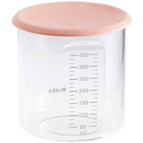 Recipient ermetic din tritan Beaba, 420 ml, Maro