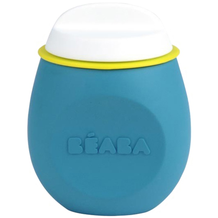 Recipient silicon Beaba Squeez, Bleu